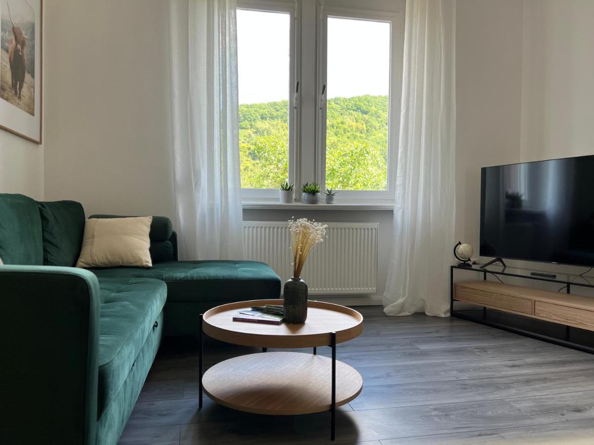Appartement Direkter Moselblick I Altbau I 4 Personen I Terrasse à Sankt Aldegund Extérieur photo